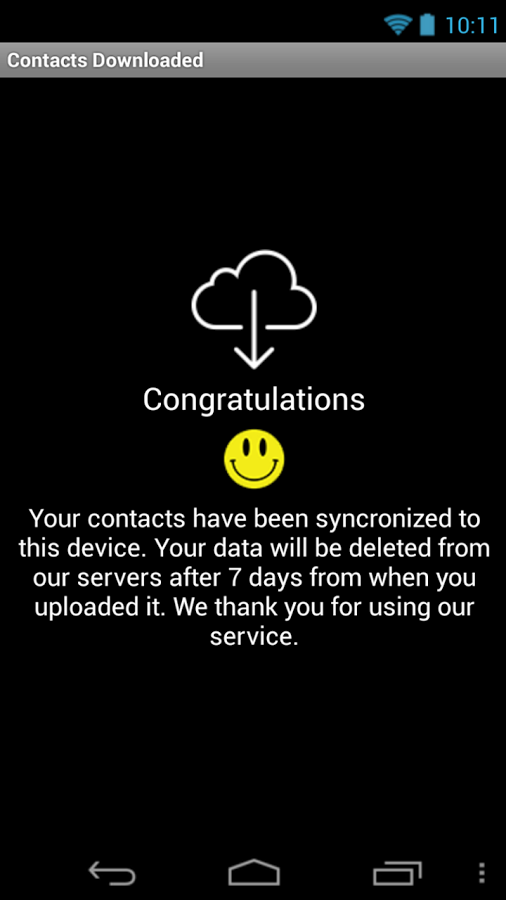 PhoneSwappr Transfer Contacts - screenshot