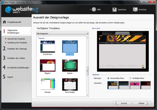 website-x5-daten-eingeben
