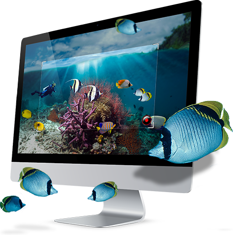 Full HD monitör İllüstrasyon