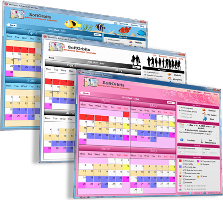 Advanced Woman Calendar Screenshot