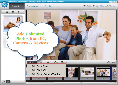 Add Photos and Organize