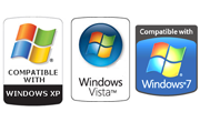 Windows 7/Vista/XP uyumlu