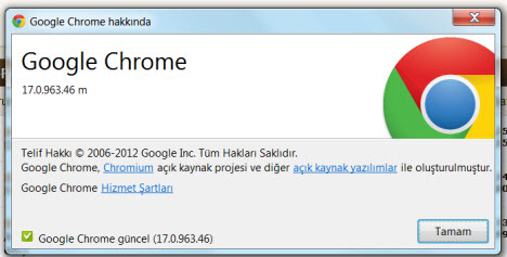 Daha h�zl� ve daha g�venli Chrome 17 haz�r!