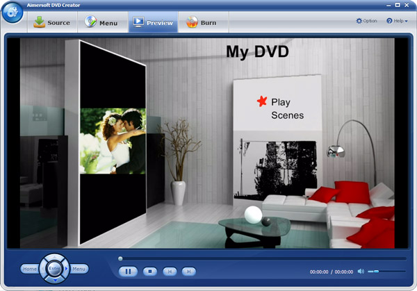 Aimersoft DVD Creator - preview