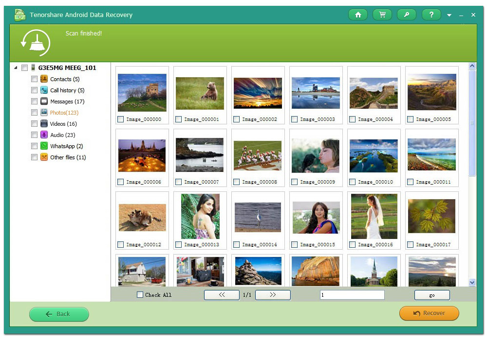 recover android files