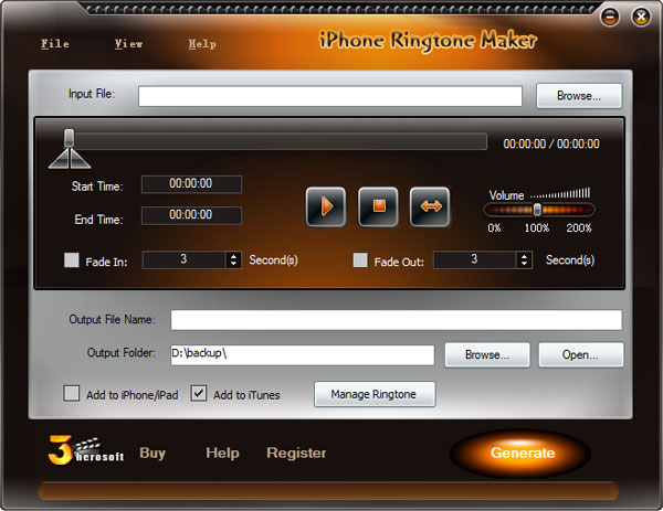 3herosoft iPhone Ringtone Maker