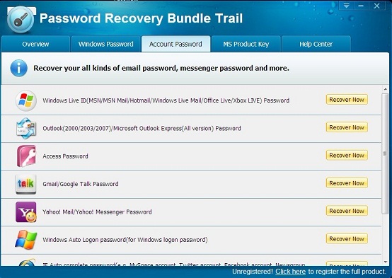 password recovery bundle