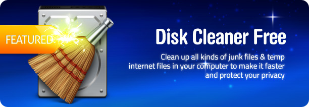 Clean up all kinds of junk files & temp internet files in your computer to make it faster and protect your privacy!