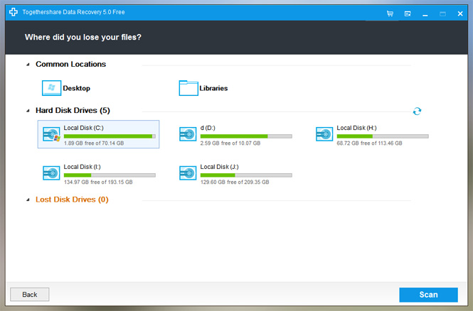 TogetherShare free data recovery software with User Guide 2