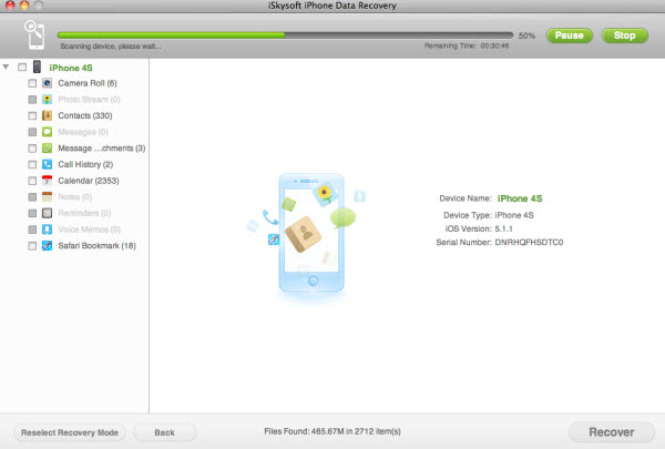 recover lost data from iPhone