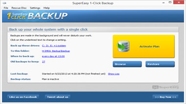 SuperEasy 1-Click Backup