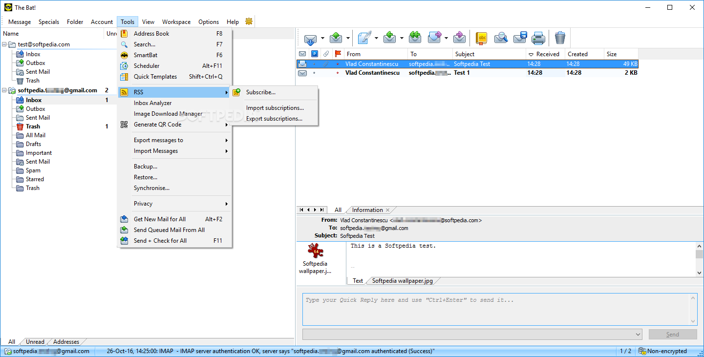 The Bat! Professional Edition screenshot 6