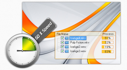 50X faster conversion speed by batch conversion