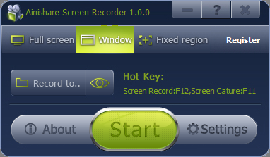 ainishare screen recorder