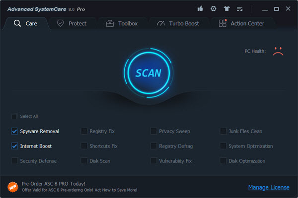 1x1.trans IObit Advanced SystemCare 8 Pro   1 Year (100% OFF)