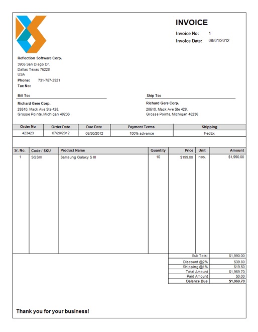invoice-report